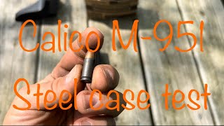 Calico M-951 steel case reliability test/ field strip