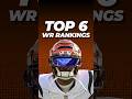 Top 6 WR Rankings for Fantasy Football 🏈