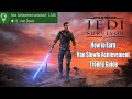 Star Wars Jedi Survivor How to Earn Han Slowlo Achievement Trophy Guide