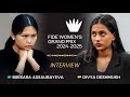 Interview with 🇮🇳 Divya Deshmukh & 🇰🇿 Bibisara Assaubayeva | Shymkent FIDE Women's Grand Prix