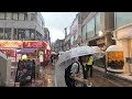 walking in the rain in harajuku tokyo japan