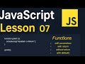 JavaScript Lesson 07 | Functions | Parameters, Return & Default Values