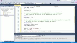 Declare and Initialize Variables