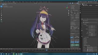 Steps to import mmd motion and bake MMD physics in blender