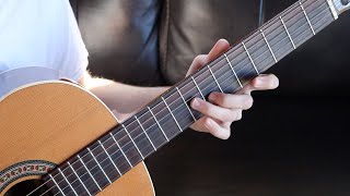 Sweeping on a classical guitar!