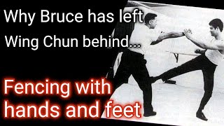 JKD Fencing With Hands And Feet, NO Trapping and Wing Chun