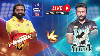 Chennai Rhinos Vs Kerala Strikers | Celebrity Cricket League | S10 | Live Stream | Match 16