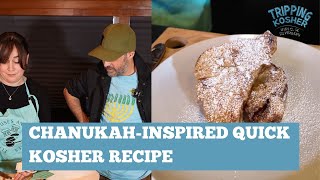 Chanukah Inspired Kosher Quickie with Flipping Houses and Pancakes