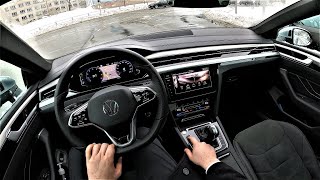 Facelift VW Arteon R-Line 2.0 190HP - POV Test Drive & fuel consumption check.