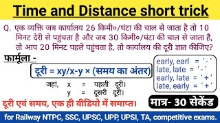 time and distance solution trick. time and distance full topic by short trick.