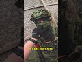 bb was embedded in his face mask airsoft shorts