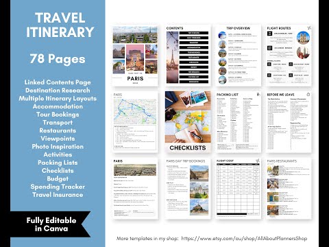 How to Create a Travel Itinerary in Canva