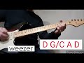 how to play island in the sun - guitar tutorial- chords-weezer -