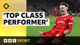 Liverpool's Conor Bradley an 'unbelievable find' - Ian Wright | Match of the Day | BBC Sport