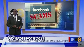 "Brunswick County Yard Sale' Facebook post is a scam