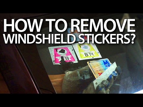 How to remove stickers from windshield in your car? (road tax) How to remove stickers from windshield in your car? (road tax)