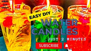 खास दिवाळीसाठी बनवा पाण्यावर चालणारे दिवे 😱 / water candle making ideas / diwali decoration ideas 😍