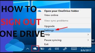 how to Sign out on one drive