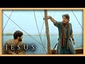 Jesus realiza o milagre da pesca no maravilhosa no Mar da Galileia | NOVELA JESUS