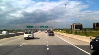 Interstate 290/90 West on the outskirts of Chicago