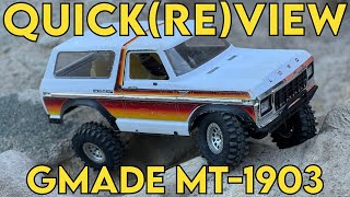 Crawler Canyon Quick(re)view: GMade MT-1903