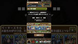 [パズドラ]（自身無課金編成）11月のクエスト 上級者向け チャレンジLv10【落ちコンなし】