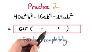 GCF Practice 2 - Visualizing Algebra