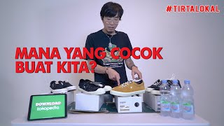 4 JENIS SEPATU DALAM SATU MERK LOKAL | REVIEW BARBAR #tirtalokal