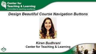 Design Beautiful Course Navigation Buttons for Canvas (3/16/2017)