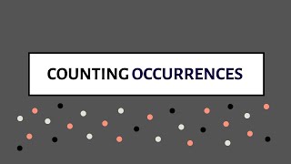 Counting Occurrences using a HashMap in Java