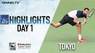 Highlights: Cilic, Anderson, Mannarino Win In Tokyo 2017 Monday