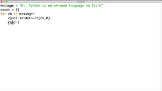 Python Day 24 Character Counter