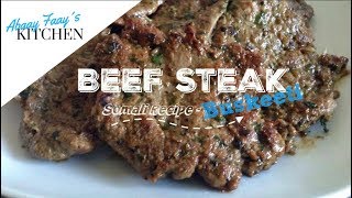 Beef steak - somali buskeeti recipe