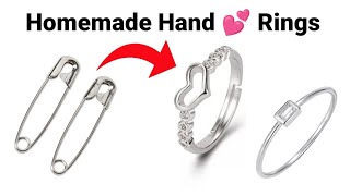 Safety Pin Ring Idea/How to make Ring/Handmade Ring/DIY Ring/Couple Love Rings/M