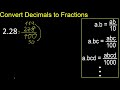 convert 2.28 to fraction . how to convert decimals to fractions . convert decimal 2 28