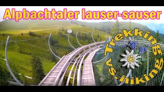 Mountain Coaster Alpbachtaler lauser-sauser Sommer Rodelbahn Alpine Coaster POV Onride