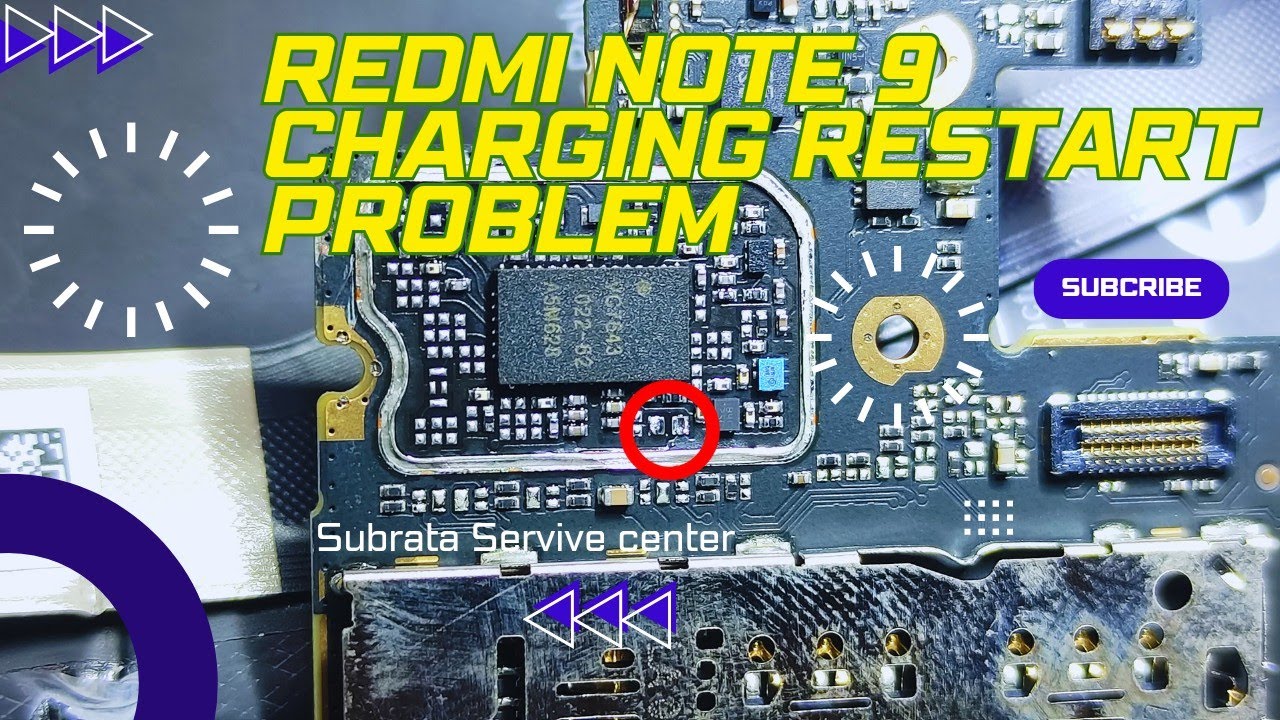 Xiaomi Redmi Note 9 Charging Restart Problem Redmi Note 9 Charging