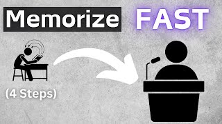 How I MEMORIZE Speeches in Under 10 Minutes (4-Step Speech Memorization System)