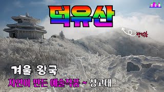 15분에 곤드라 겨울 왕국 설화보고/덕유산 쉽게 오르고 길게 설화 산행 방법/ 설천봉,향적봉,중봉,오수자굴,백련사,어사길,무주구천동 탄방지원센타 /2025년1월7일 아침엔 쨍~~~