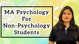 MA Psychology for Non Psychology Students