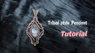 Wire wrapped tutorial - Tribal style pendant tutorial