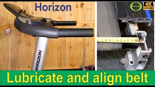 How to lubricate, tension, and realign your treadmill belt - Horizon treadmill.
