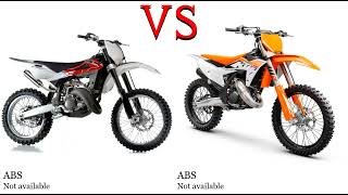 Husqvarna CR 125 vs KTM SX 125 Test specification comparison