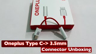 Oneplus Type C to 3.5mm Connector Unboxing || Review || Price