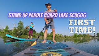 first time SUP Lake Scugog, Port Perry