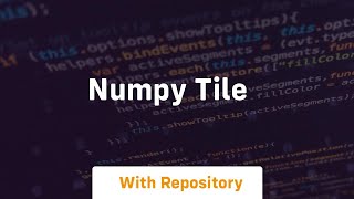 numpy tile
