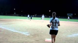 Fielding Cliff Catch In Deep Center Game 4 FBC Softball 2012