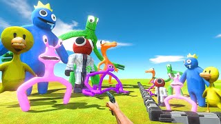 FPS Avatar Rescues Rainbow Friends and Fights Big Rainbow Friends - Animal Revolt Battle Simulator