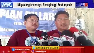 Nilip along kechengsi Phonglangpi Fest kapedo