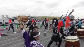 Okazu Taiko performed at Osanbashi  No.2    岡津太鼓 大桟橋で演奏 後編